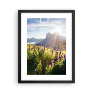 Plakat i sort ramme - Urternes hemmelige liv - 30x40 cm