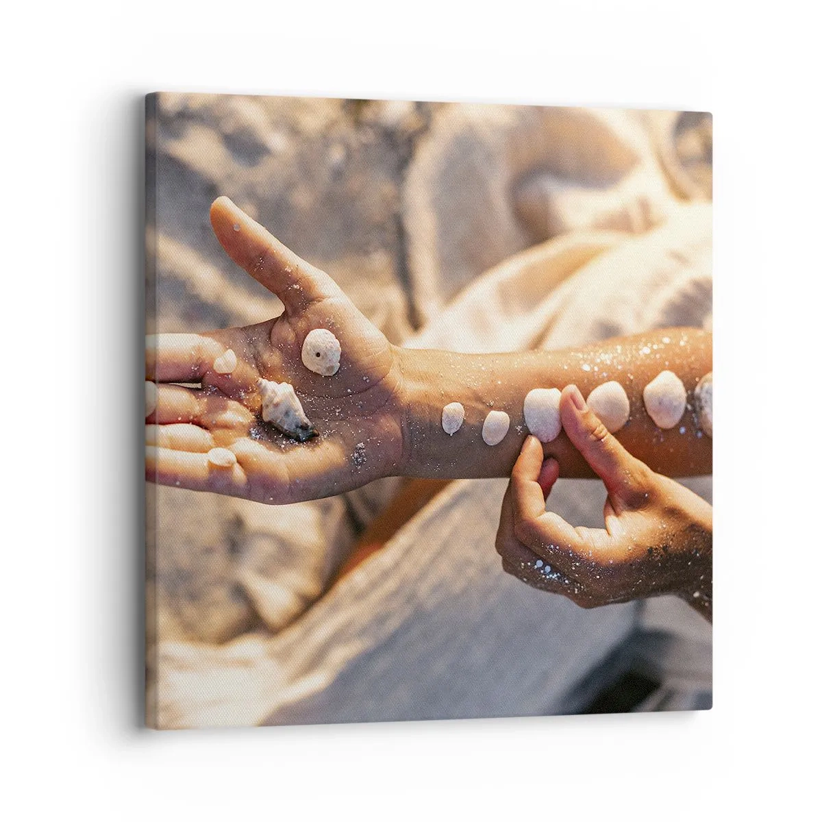 Lærredstryk - Billede på lærred - Skønhed inden for rækkevidde - 30x30 cm