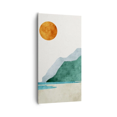 Lærredstryk - Billede på lærred - Landskab, som det burde være - 65x120 cm