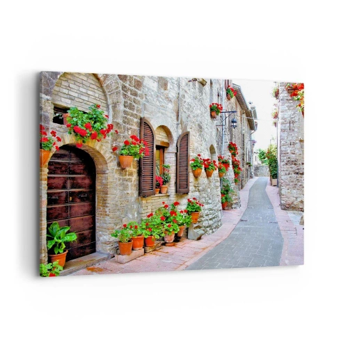 Lærredstryk - Billede på lærred - Italiensk atmosfære - 100x70 cm