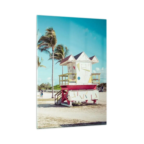 Billede på glas - En smuk dag foran dig - 80x120 cm