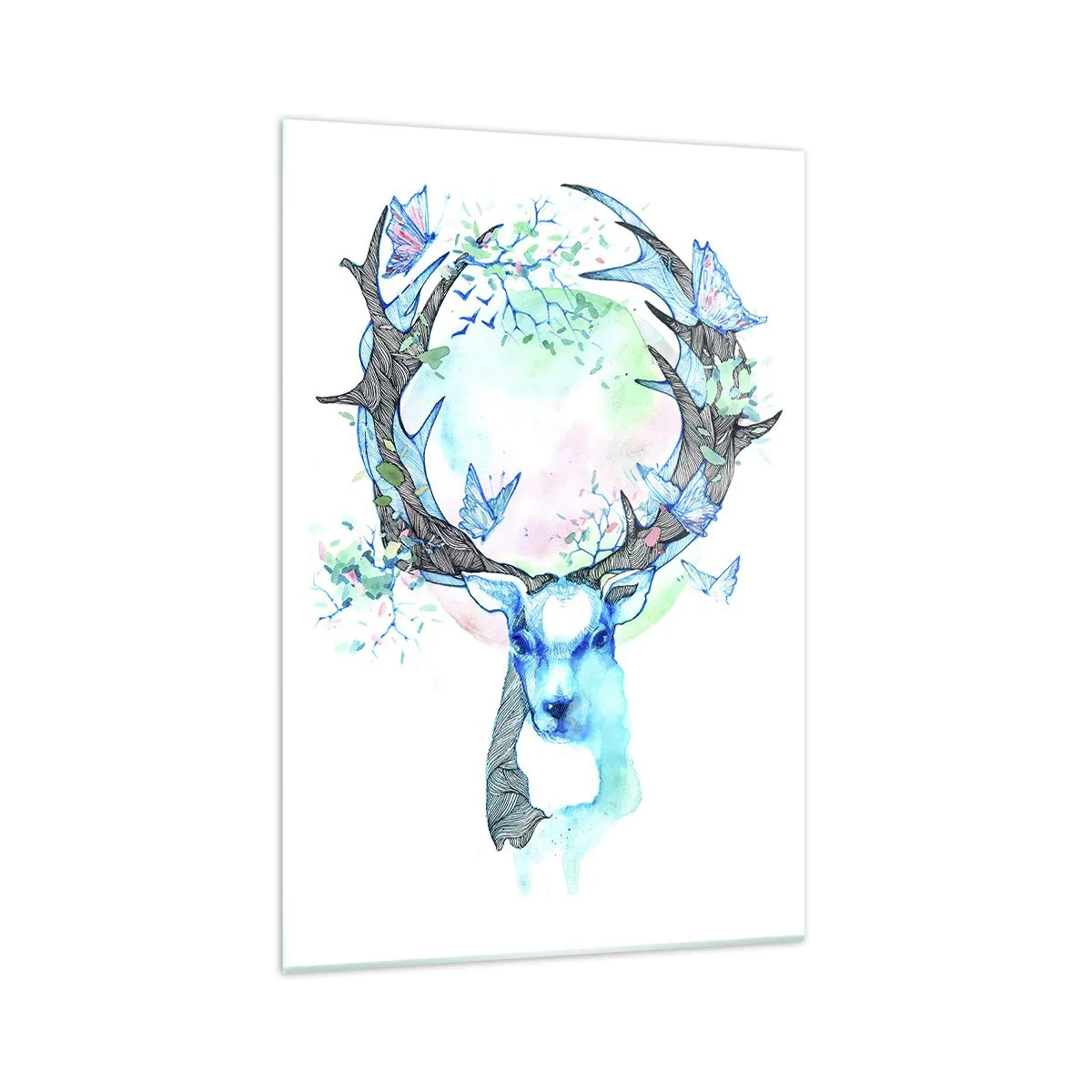 Billede på glas - Naturens styrke og følsomhed - 70x100 cm