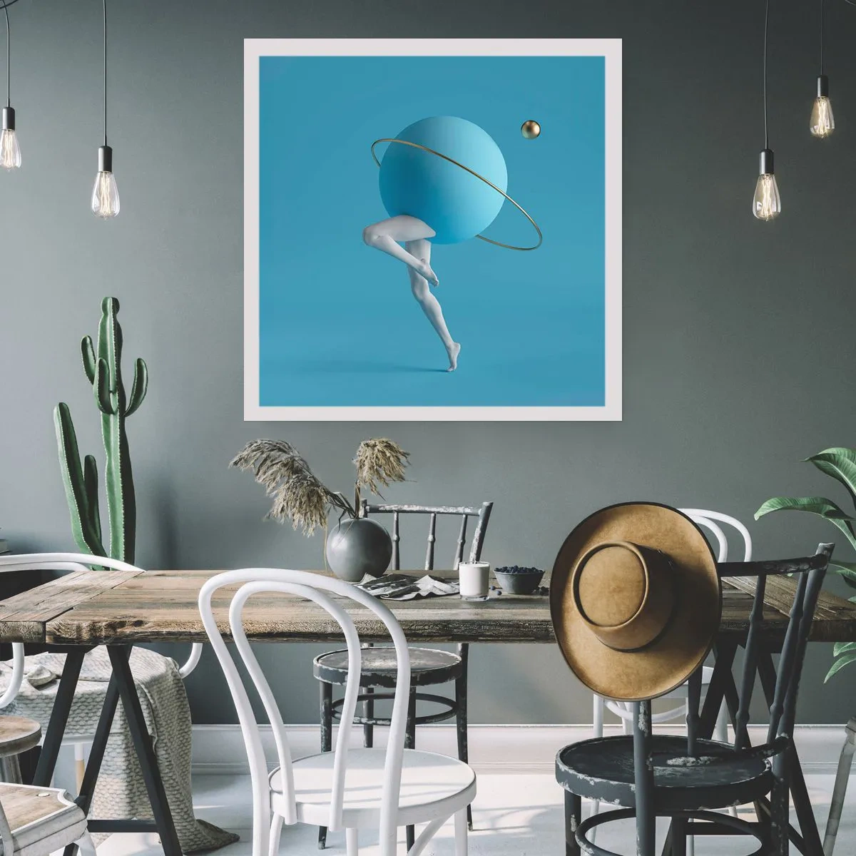 Plakat - Og planeterne går amok - 40x40 cm