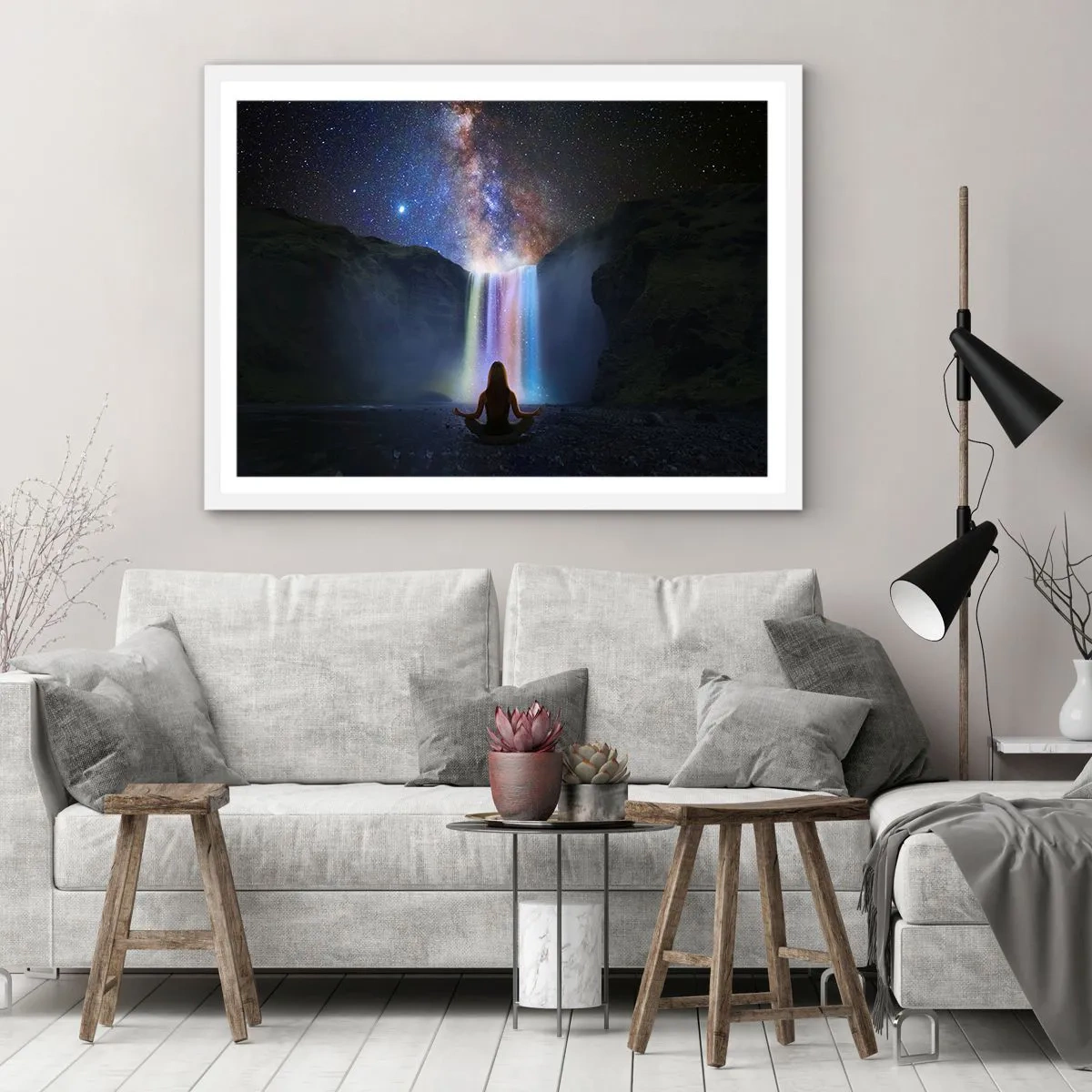 Plakat i hvid ramme - Absolut harmoni - 40x30 cm