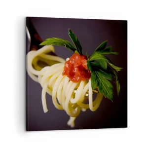 Lærredstryk - Billede på lærred - En lækker bid - 60x60 cm