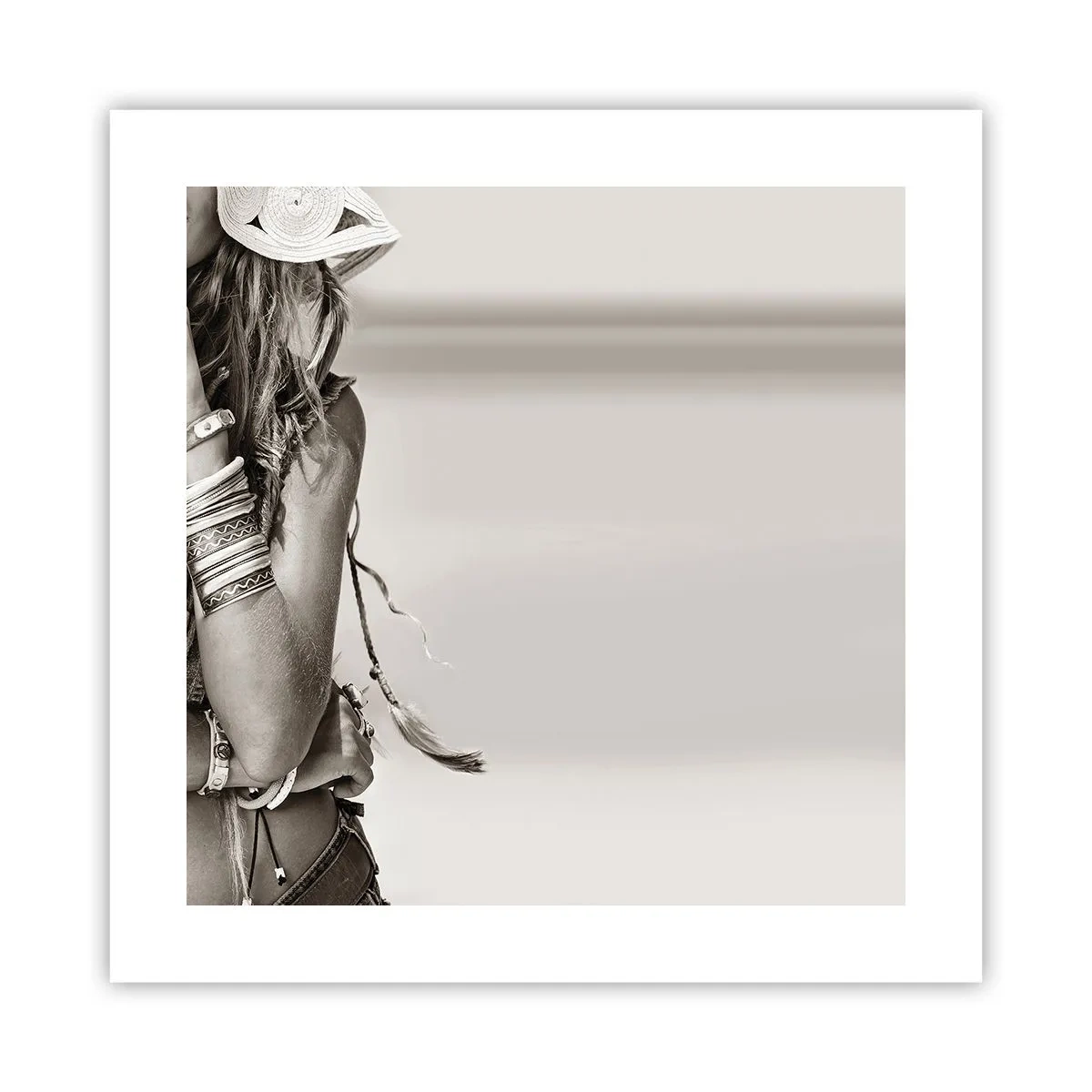 Plakat - Som en pige - 40x40 cm