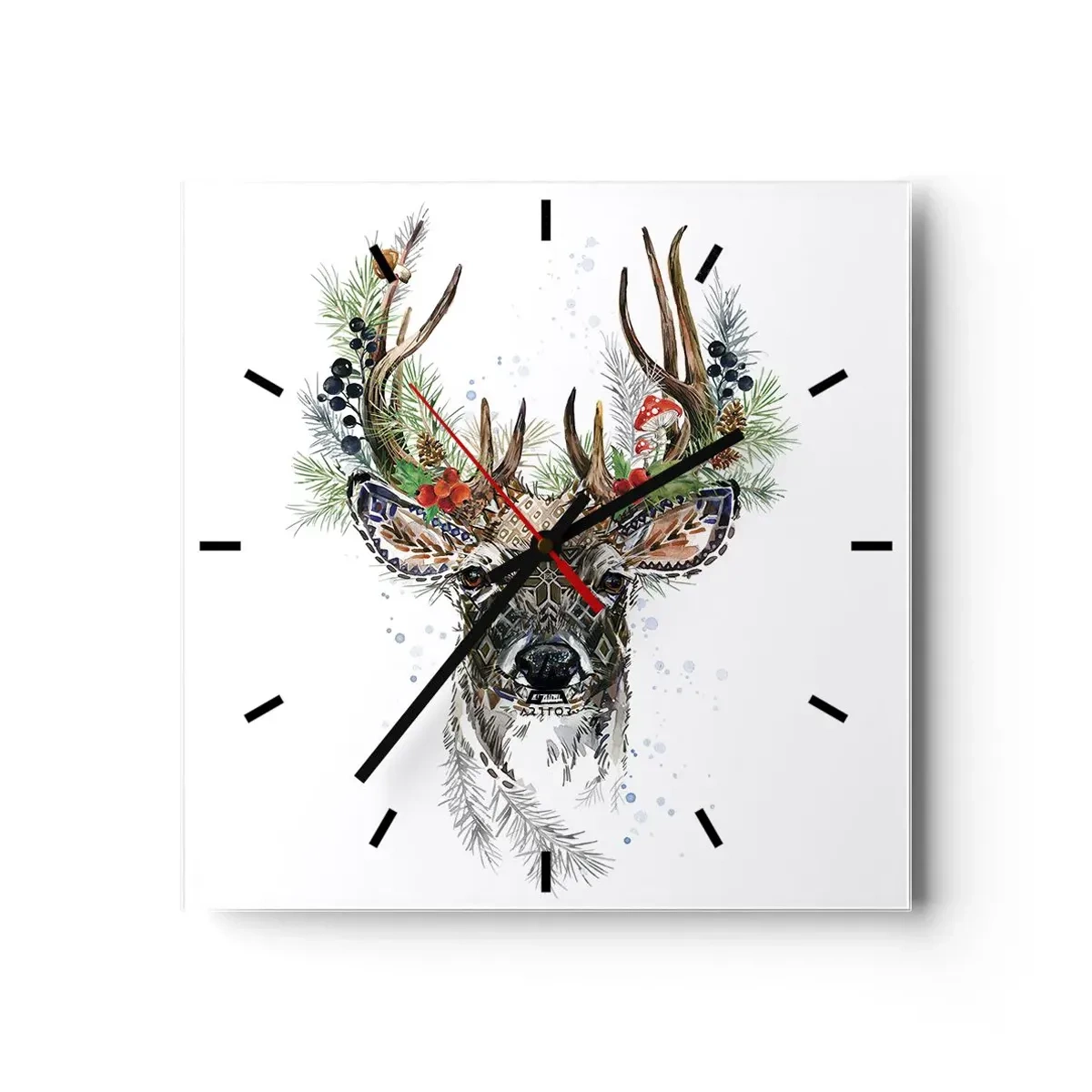 Vægur, Uret - I festlig påklædning - 30x30 cm