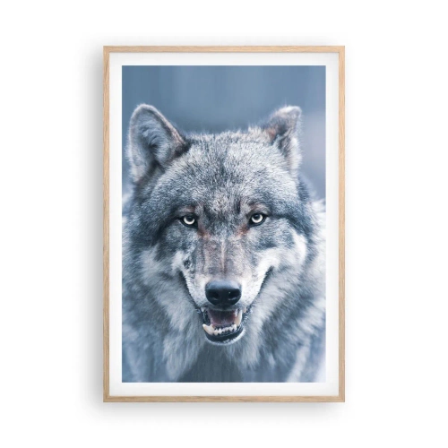 Plakat i ramme af lyst egetræ - Vil du tage udfordringen op? - 61x91 cm