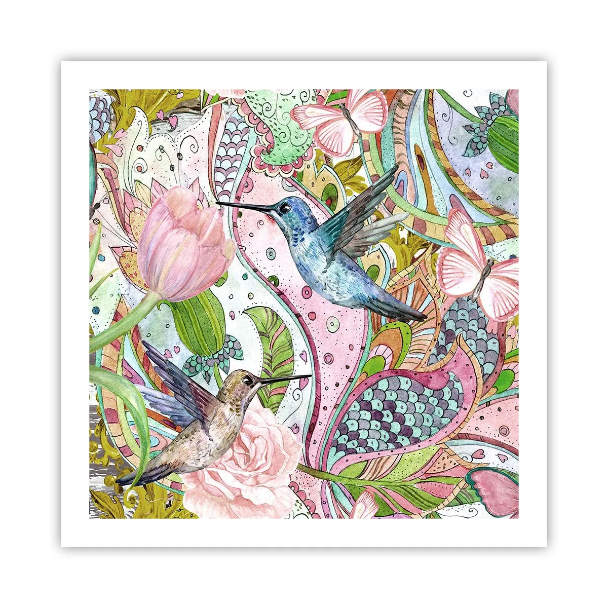 Plakat - Forviklet i vinstokkene - 60x60 cm