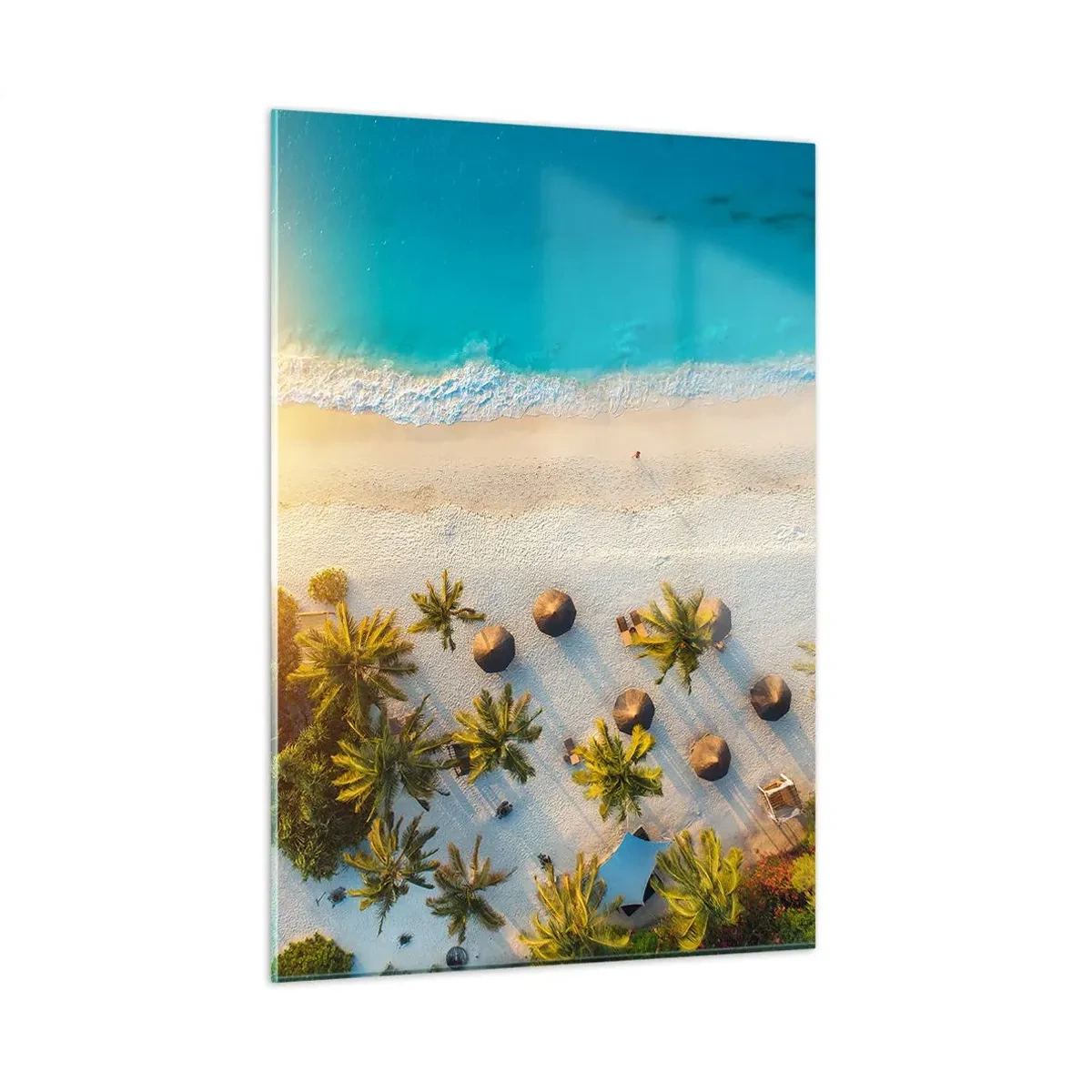 Billede på glas - Velkommen til paradis - 50x70 cm