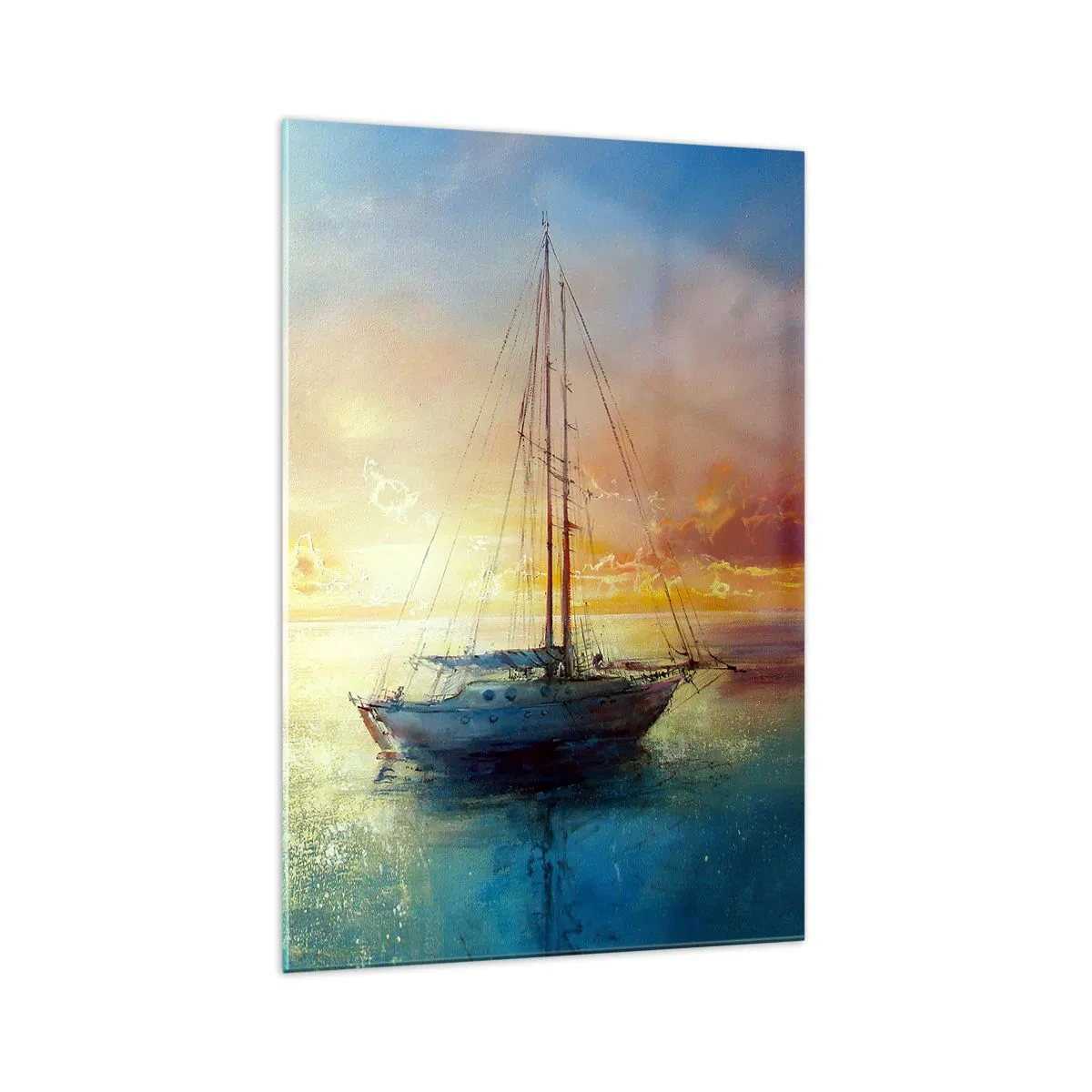 Billede på glas - I en gylden bugt - 70x100 cm