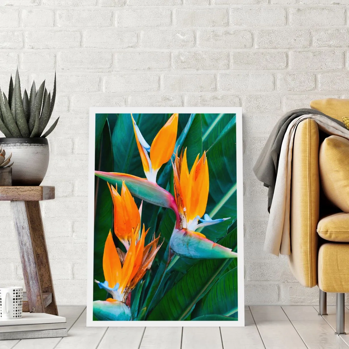 Plakat - Er det en blomst eller er det en fugl? - 40x50 cm