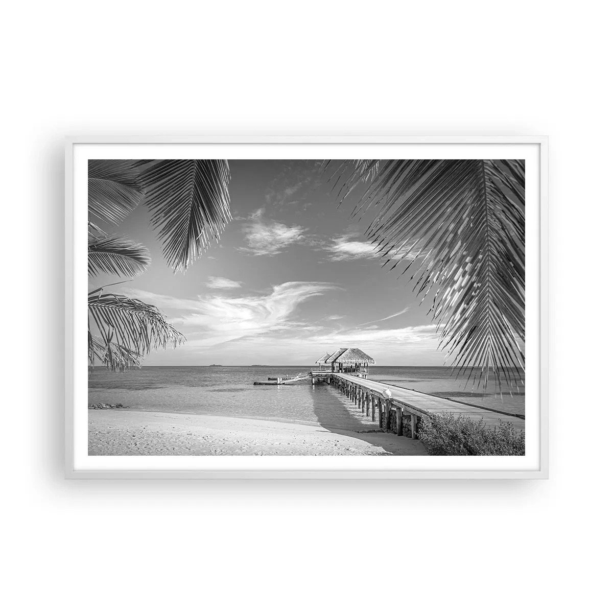 Plakat i hvid ramme - Et minde eller en drøm? - 100x70 cm