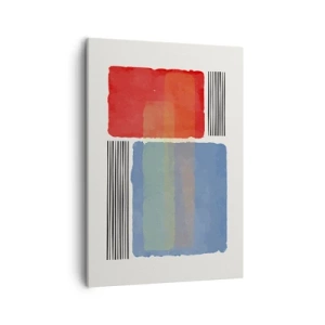 Lærredstryk - Billede på lærred - Geometriens ånd og bogstav - 50x70 cm