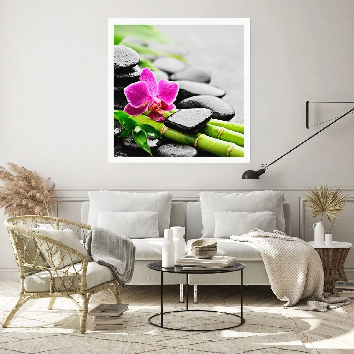 Plakat - I en fredelig balance - 60x60 cm