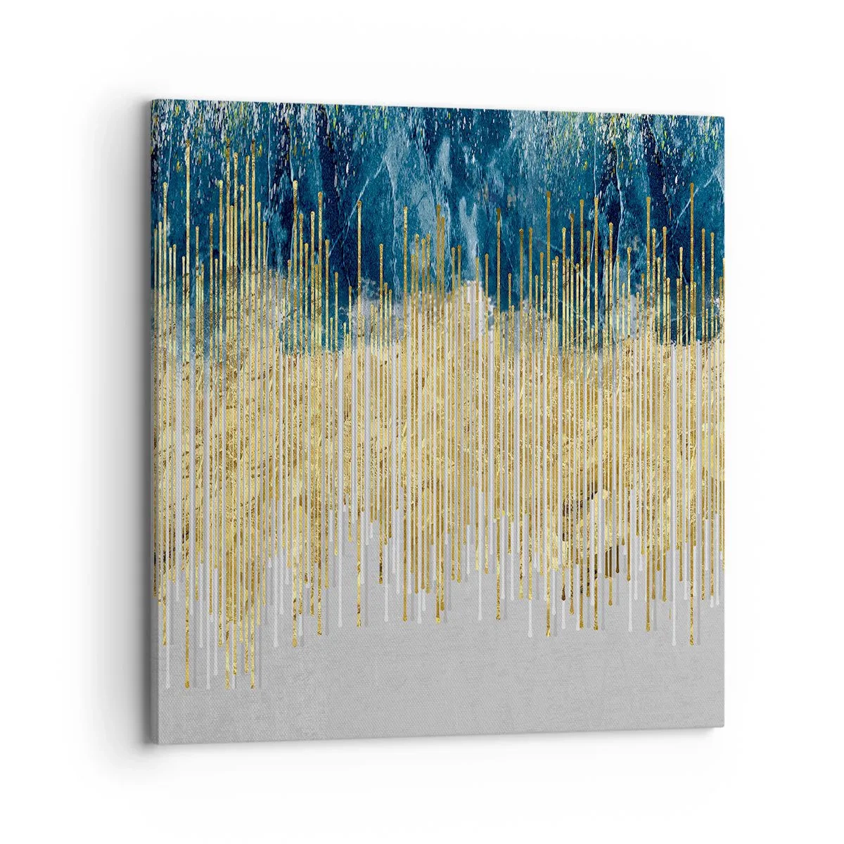 Lærredstryk - Billede på lærred - Forgyldt grænse - 70x70 cm