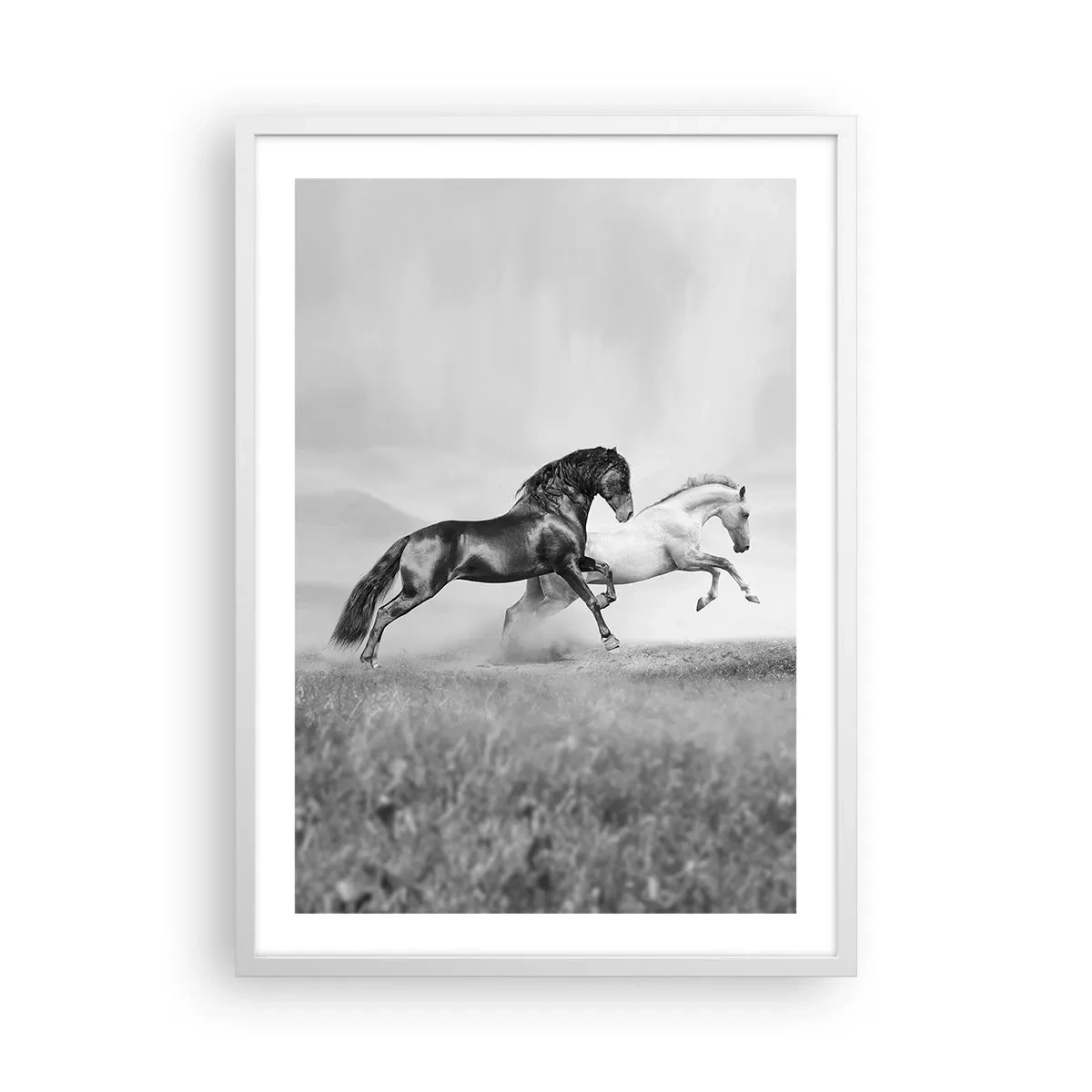 Plakat i hvid ramme - Engle og dæmoner - 50x70 cm