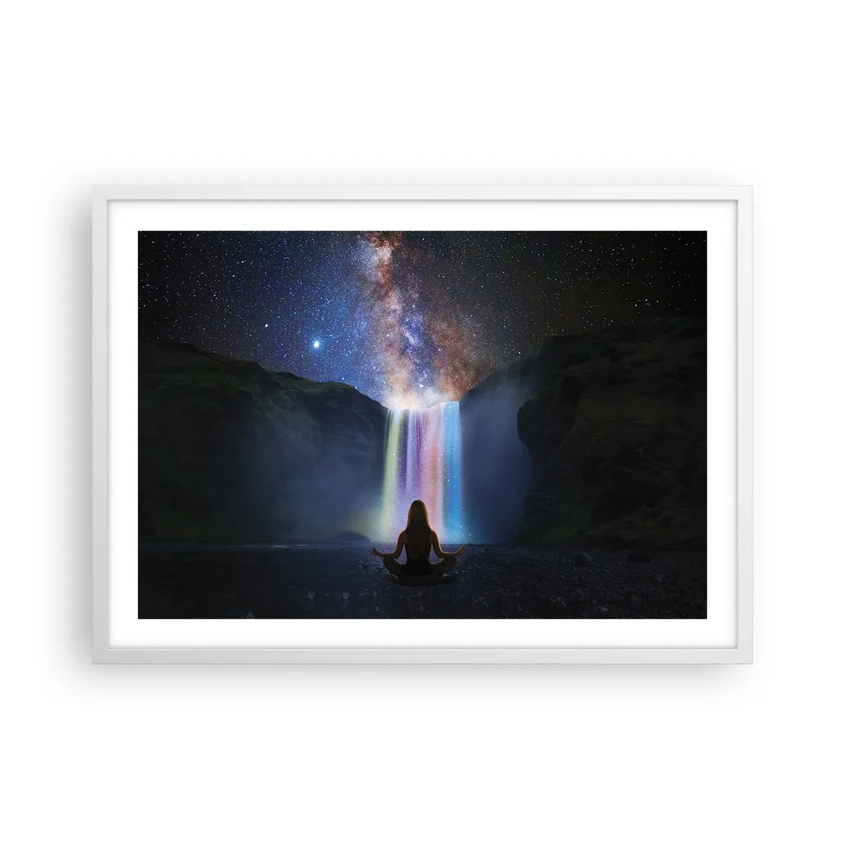 Plakat i hvid ramme - Absolut harmoni - 70x50 cm
