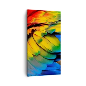 Lærredstryk - Billede på lærred - Paradisfugl - 45x80 cm