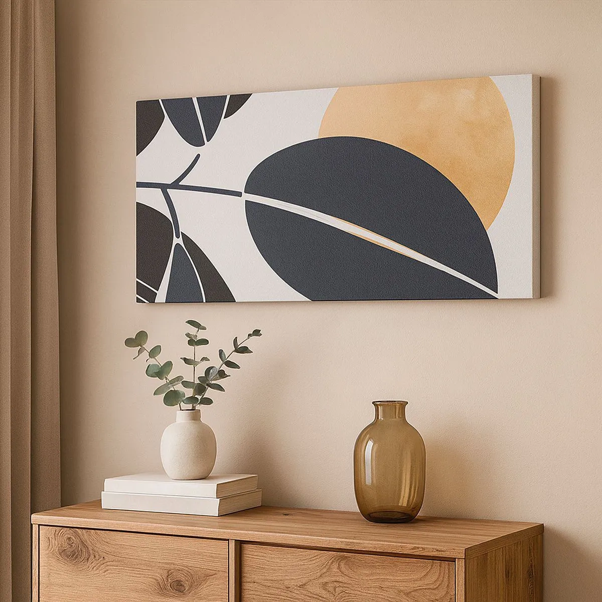 Lærredstryk - Billede på lærred - En dag med varm sommer - 100x40 cm