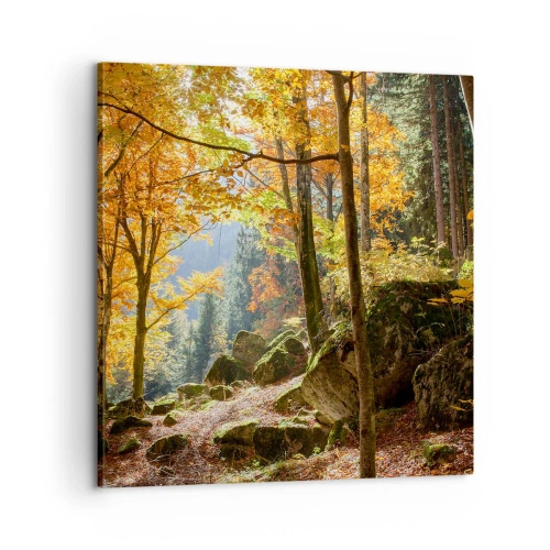 Lærredstryk - Billede på lærred - Tid til at slappe af - 60x60 cm