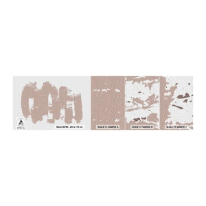 Prøve Fototapet Selvklæbende Deluxe Sticker - Abstraktion i sart rosa - Abstraktion, Tom, Minimalisme - 100x30 cm
