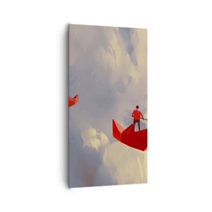 Lærredstryk - Billede på lærred - Drømmernes ekspedition - 65x120 cm