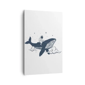 Lærredstryk - Billede på lærred - Et kosmisk eventyr - 80x120 cm