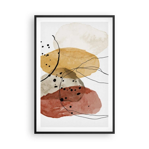 Plakat i sort ramme - Som lys, klar luft - 61x91 cm