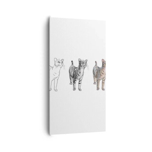 Lærredstryk - Billede på lærred - Tegneundervisning - 65x120 cm