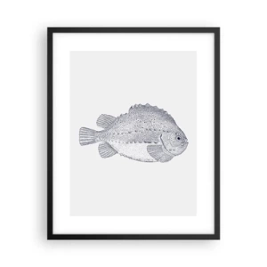 Plakat i sort ramme - Til naturforskerens album - 40x50 cm