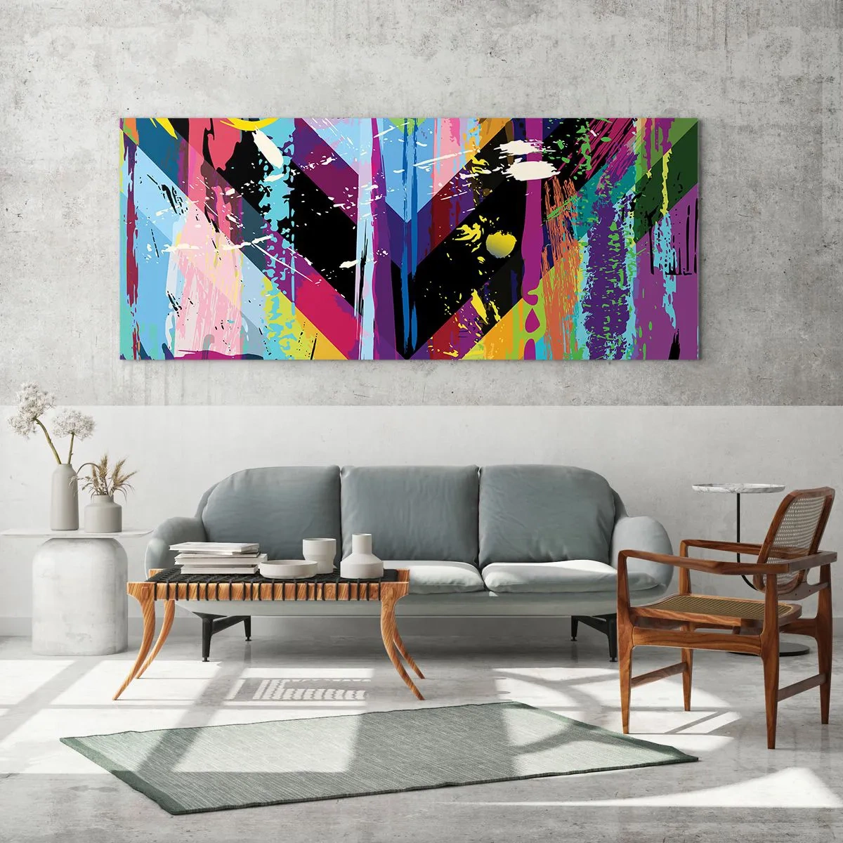 Billede på glas - Fra top til bund - 90x30 cm