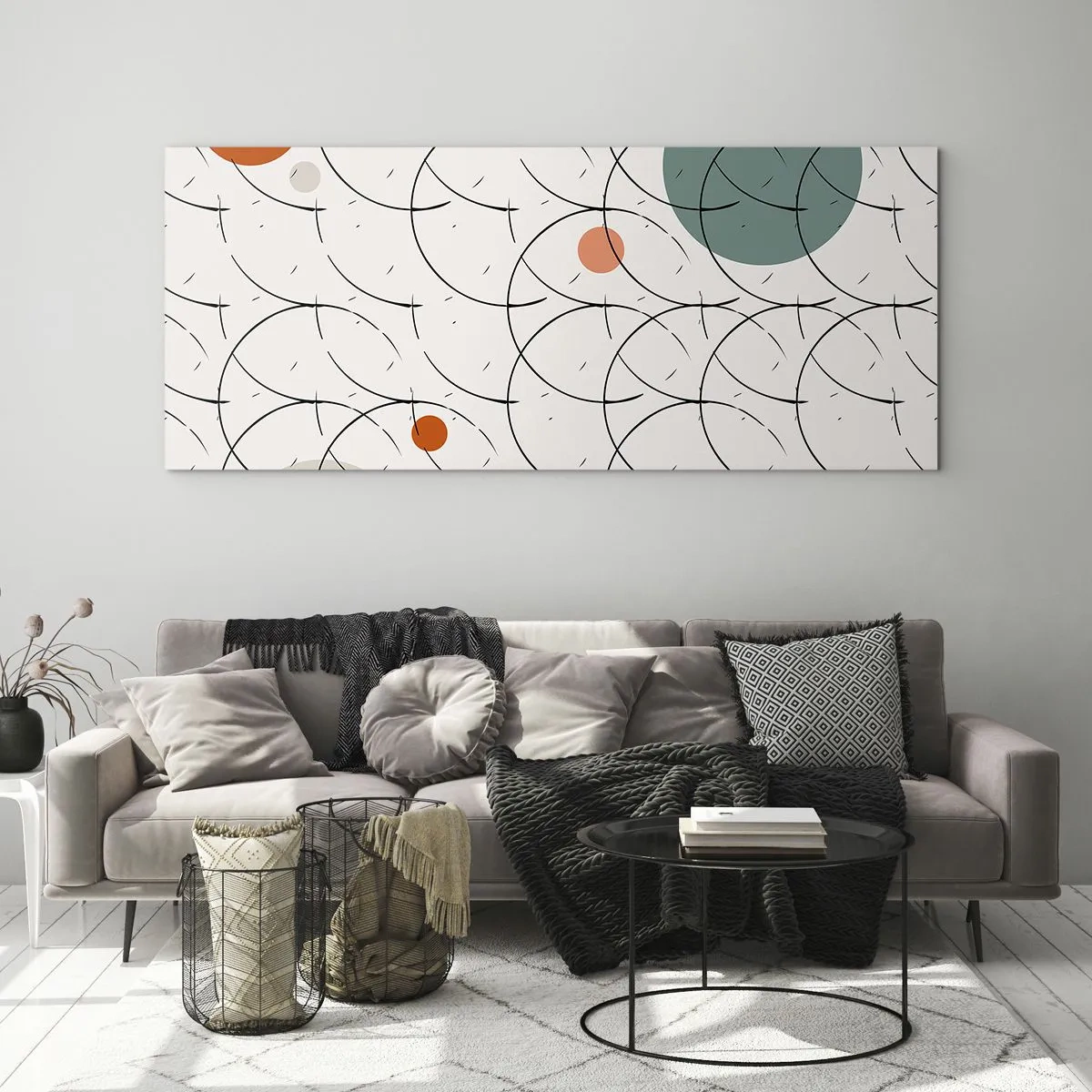 Billede på glas - I popkunstens ånd - 90x30 cm