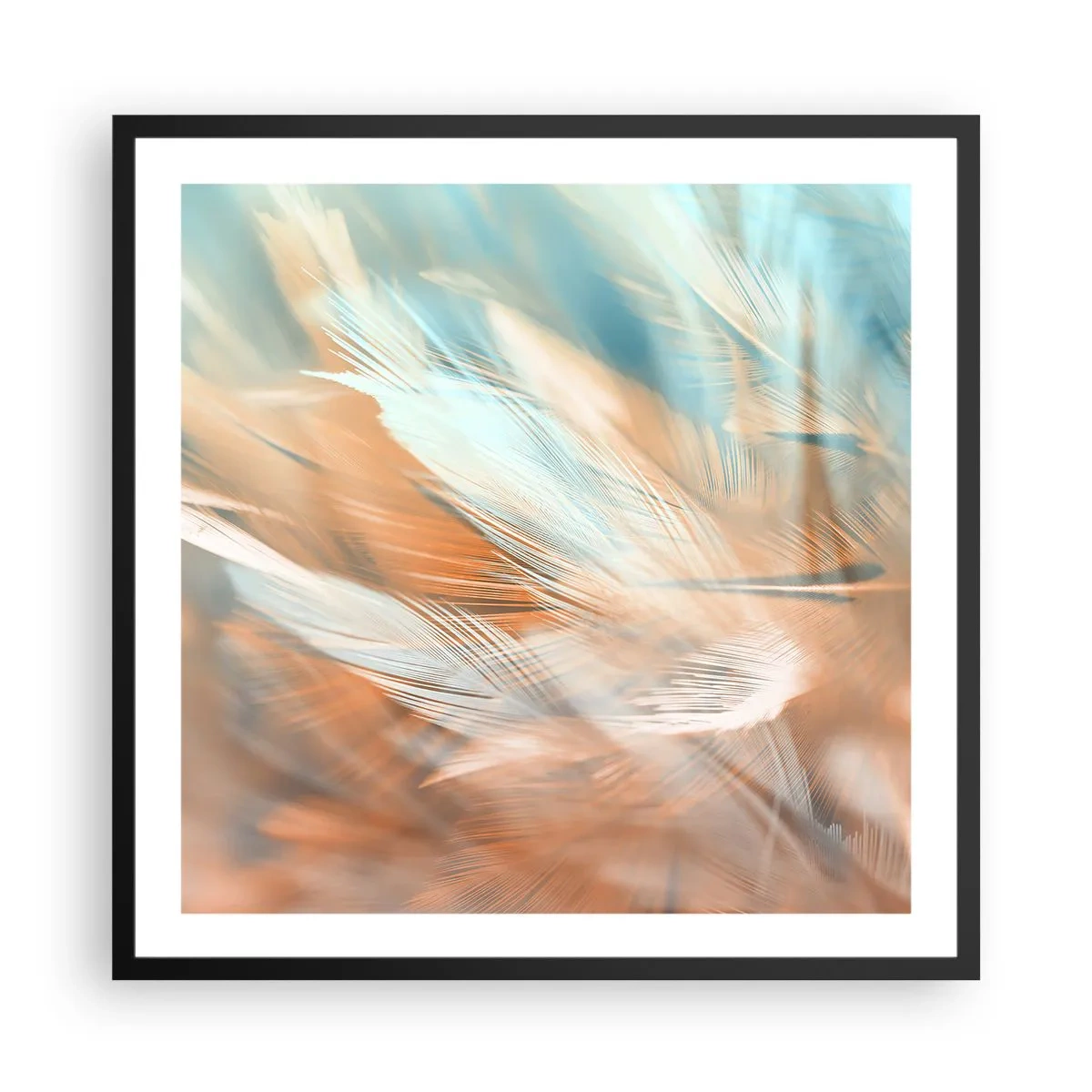 Plakat i sort ramme - I mildhedens land - 60x60 cm