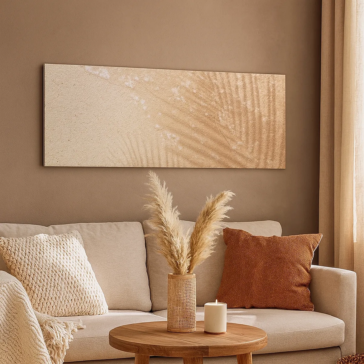 Lærredstryk - Billede på lærred - Skyggen af en varm sommer - 30x30 cm