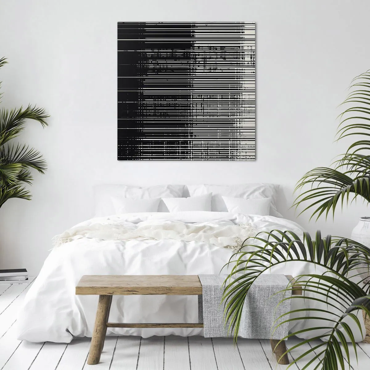 Lærredstryk - Billede på lærred - Bølger og vibrationer - 30x30 cm