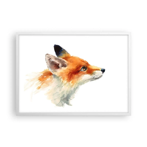 Plakat i hvid ramme - Man kan aldrig være for forsigtig - 70x50 cm