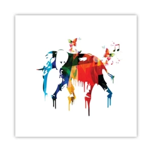 Plakat - Alle kan danse - 30x30 cm