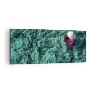 Lærredstryk - Billede på lærred - I et hav af lys - 100x40 cm
