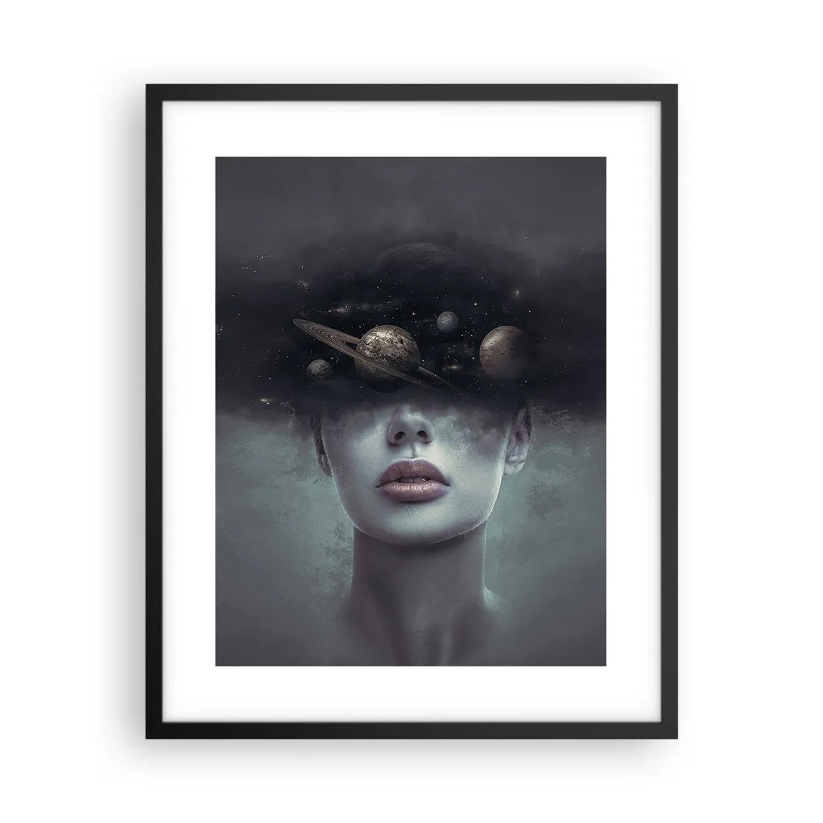Plakat i sort ramme - Og planeterne er ved at gå amok... - 40x50 cm