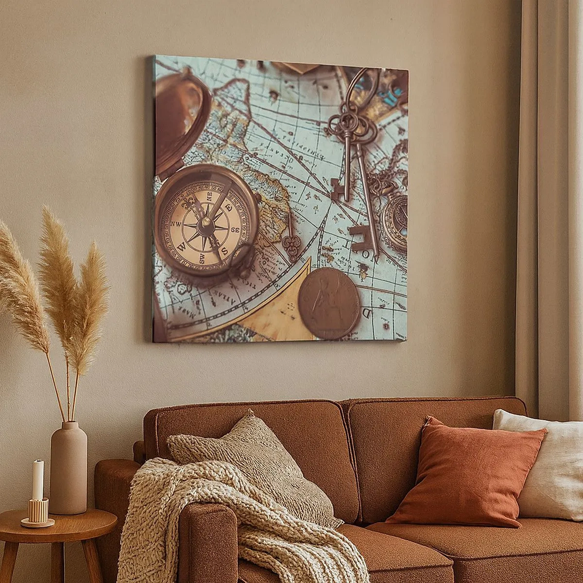 Lærredstryk - Billede på lærred - For eventyreren - 30x30 cm