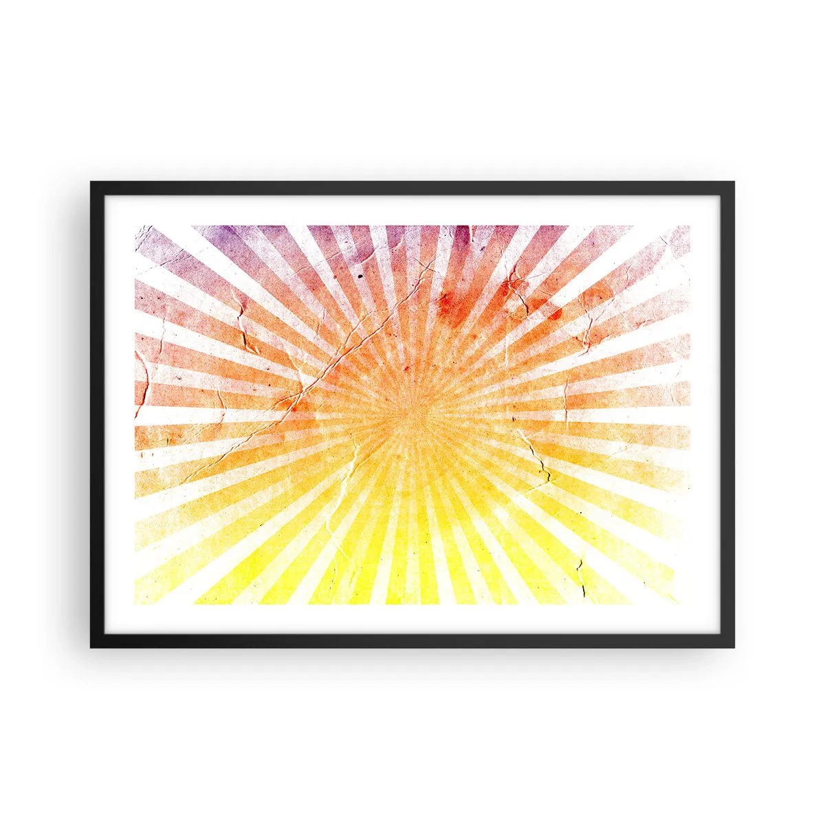 Plakat i sort ramme - Opgange og nedgange - 70x50 cm