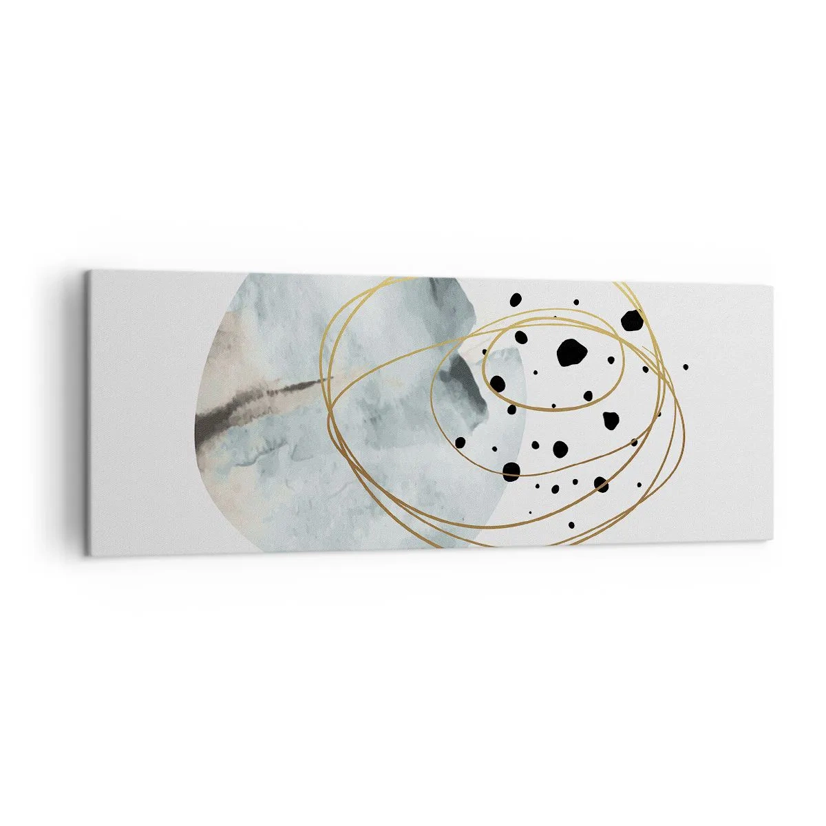 Lærredstryk - Billede på lærred - I rummets favntag - 140x50 cm