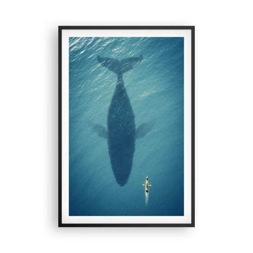 Plakat i sort ramme - Møde på havet - 61x91 cm