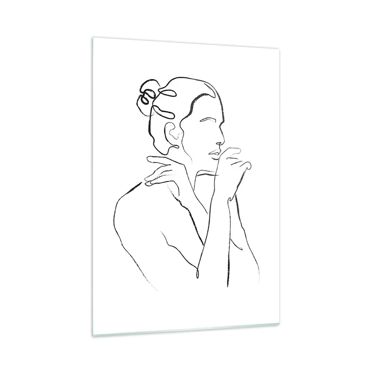 Billede på glas - Nøgen: et sensuelt mysterium - 50x70 cm