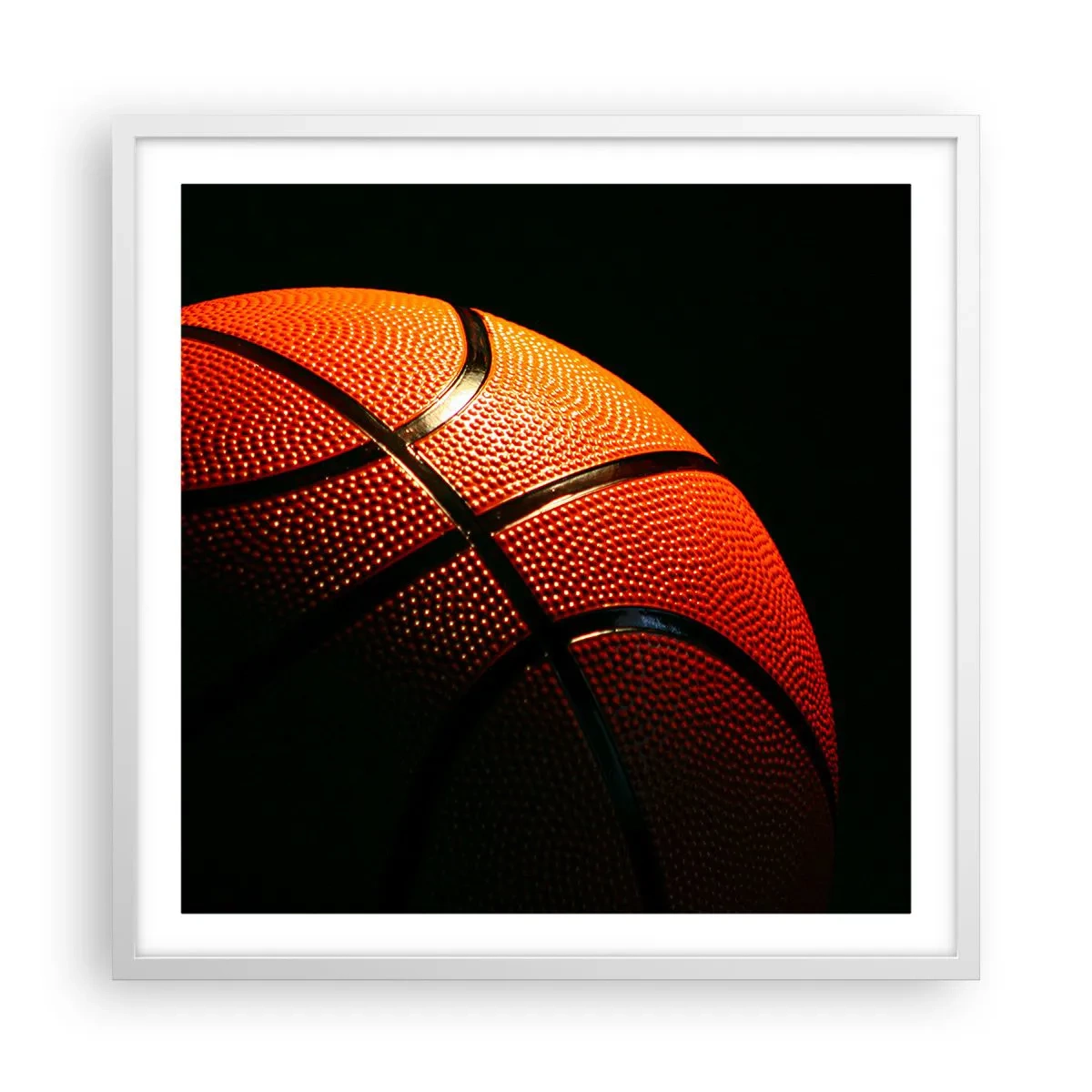 Plakat i hvid ramme - Smuk som en planet - 60x60 cm