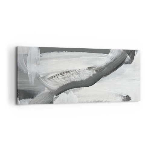 Lærredstryk - Billede på lærred - Med beslutsom bevægelse - 100x40 cm