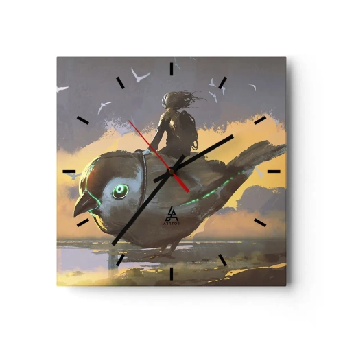 Vægur, Uret - Et stop på en fantastisk rejse - 30x30 cm