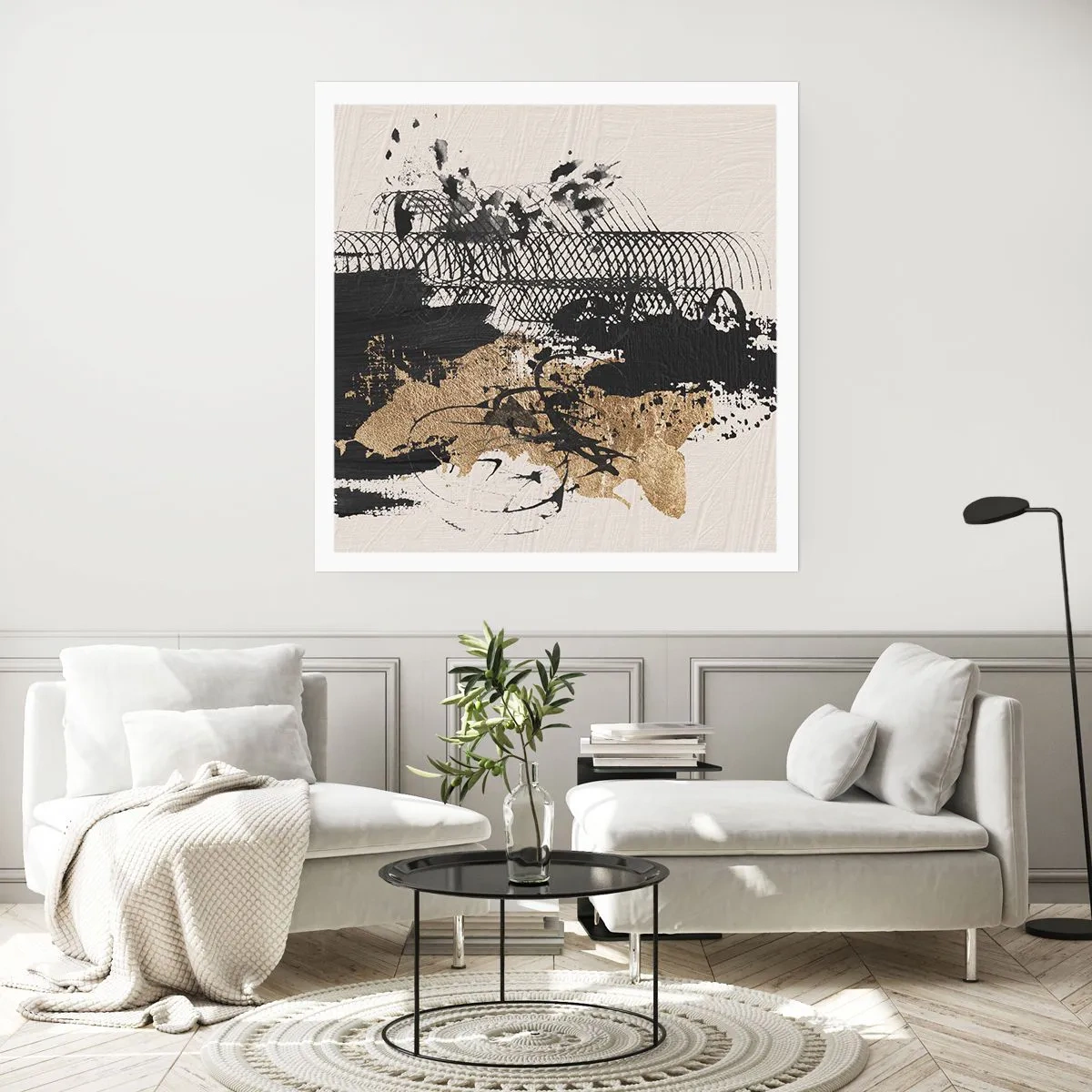 Plakat - Komposition med lidenskab - 30x30 cm