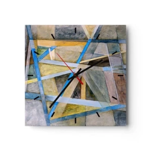 Vægur, Uret - Lige eller skråt? - 30x30 cm